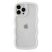 Caseative Schattig krullend golfframe vorm schokbestendig zacht compatibel met iPhone hoesje (wit, iPhone 13 Pro Max)