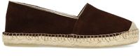 Manfield - Dames - Bruine suède espadrilles - Maat 40