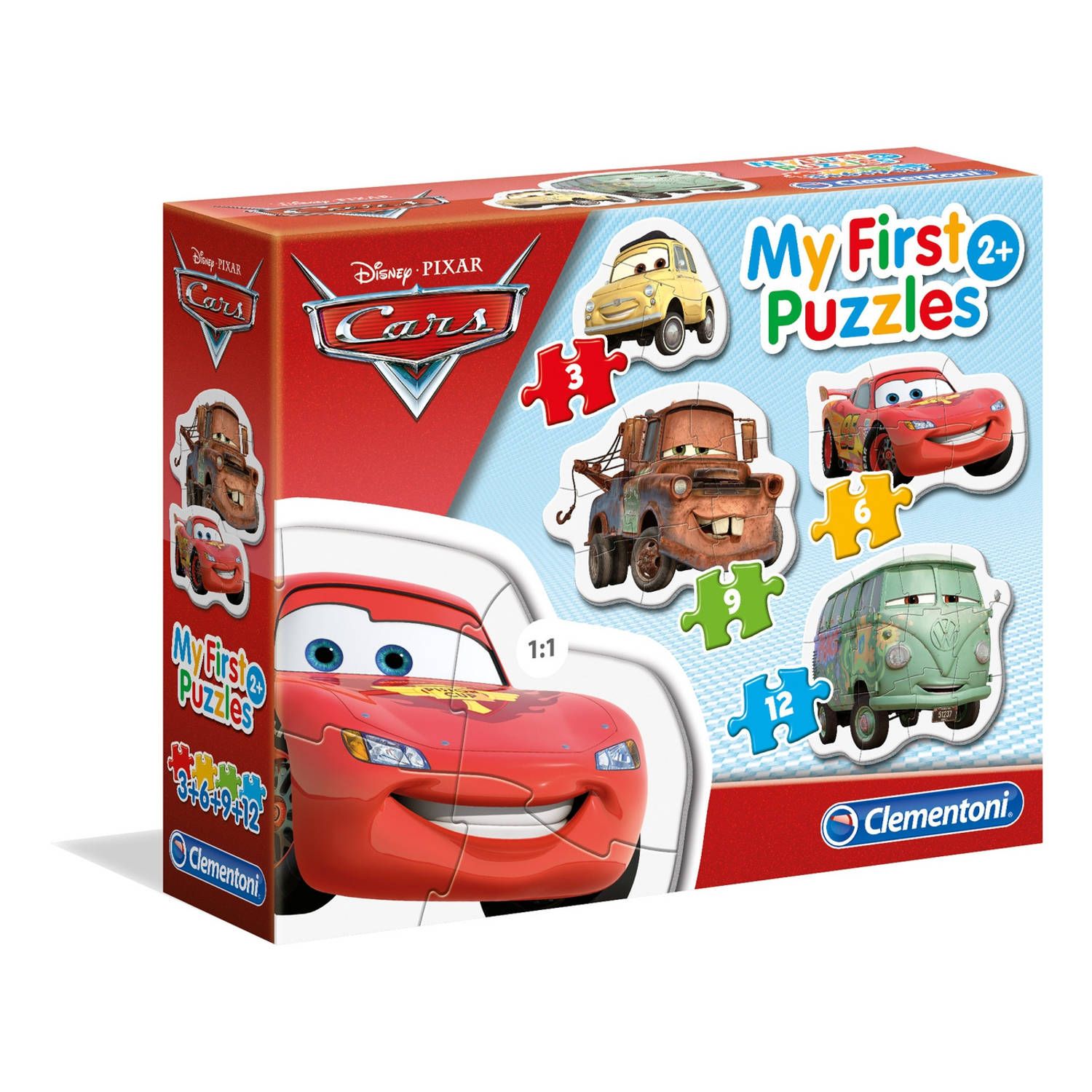 Clementoni Cars Puzzel - 4 delen - 20804.3