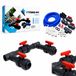 COIL Bypass Kit voor Zwembad Warmtepomp Universeel PVC 50 mm Full Set met 3 Kogelkranen, Griffon Lijm en Reiniger – DIY Installatie voor Zwembadverwarming en Waterregeling