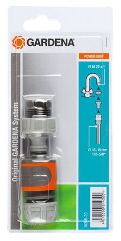 Gardena 18285-20 Waterslangkoppeling - Grijs/Oranje - 3/4" - 1 stuk