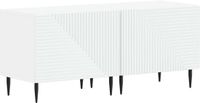vidaXL Meuble TV Bois de Peuplier Blanc