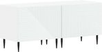 vidaXL Meuble TV Bois de Peuplier Blanc