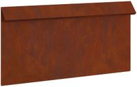vidaXL Slakkenhekje 50 x 3,5 x 25 cm weervast staal roestkleurig