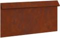 vidaXL Slakkenhekje 50 x 3,5 x 25 cm weervast staal roestkleurig