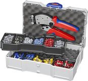 Knipex Twistor16 krimptang assortiment voor adereindhulzen met kunststofkraag - 979013