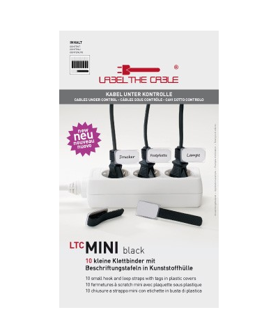 Label-the-cable Mini - Zwart - Kabelbinders - 10 stuks