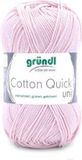 Gründl Wolle 865-106 Cotton Quick Uni Breigaren Lichtlila 10x50 gram