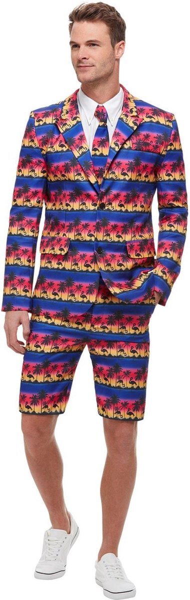 Smiffys Kostuum -XL- Sunset Flamingo Suit Multicolours