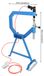 Pneumatische vlakhamer - Bladvormmachine - Voetpedaal en standaard - 3 ambossen (2,54/5,08/7,62 cm) - 50–100 PSI - Zwart/Blauw