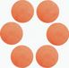 Placemats, placemats lavables, aussi comme sous-verres, tapis à café, sets de table ronds antidérapants, table à manger, style européen, matériau naturel, set de table en tissu tissé à la main (orange-36cm-6 pièces)