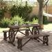 Prolenta Maison Exclusive Tuinset voor buiten, 3-delig, massief grenenhout