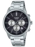 Casio MTP-E515D-1A Herenhorloge Chronograaf Stalen Band Zilverkleurig