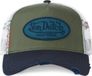 Vondutch Casquette Trucker Snapback Bleu/Kaki/Blanc Effet Usé MARINE