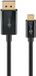 Goobay USB-C naar DisplayPort kabel - 4K 60Hz - Verguld - 1 meter - Zwart