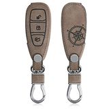 kwmobile Ford 3-knops autosleutel hoesje - Vintage Kompas design