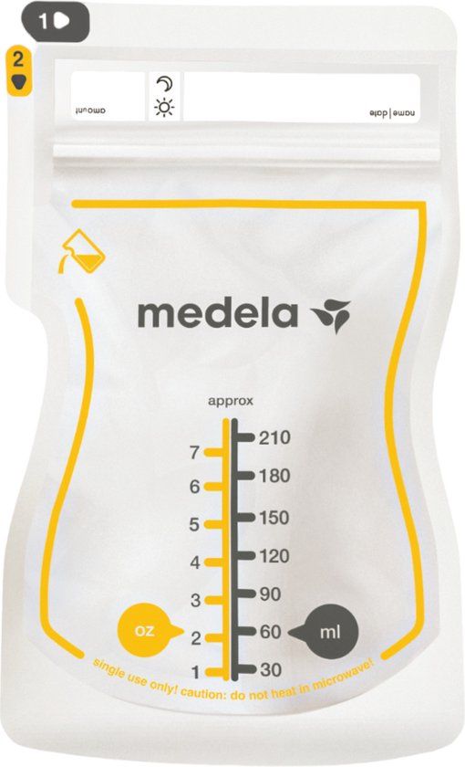 Medela Moedermelkbewaarzakjes met schenktuit 210ml 25st