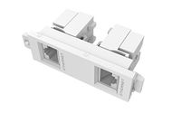 Vision TC3 2RJ45 2 x RJ-45 stopcontact Wit