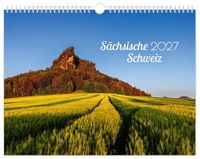 Kalender Sächsische Schweiz Kalender 2027: 40 x 30 cm, schwarzes Kalendarium