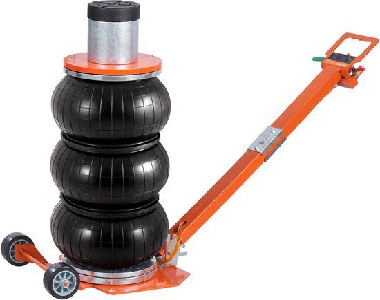 VEVOR Pneumatische Jack Air Jack 3T Triple Bag SUV Pickup Draagbaar Zwart-Oranje