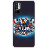 Allez les bleus Bedrukt siliconen hoesje compatibel met Xiaomi Redmi Note 10, Xiaomi Redmi Note 10S