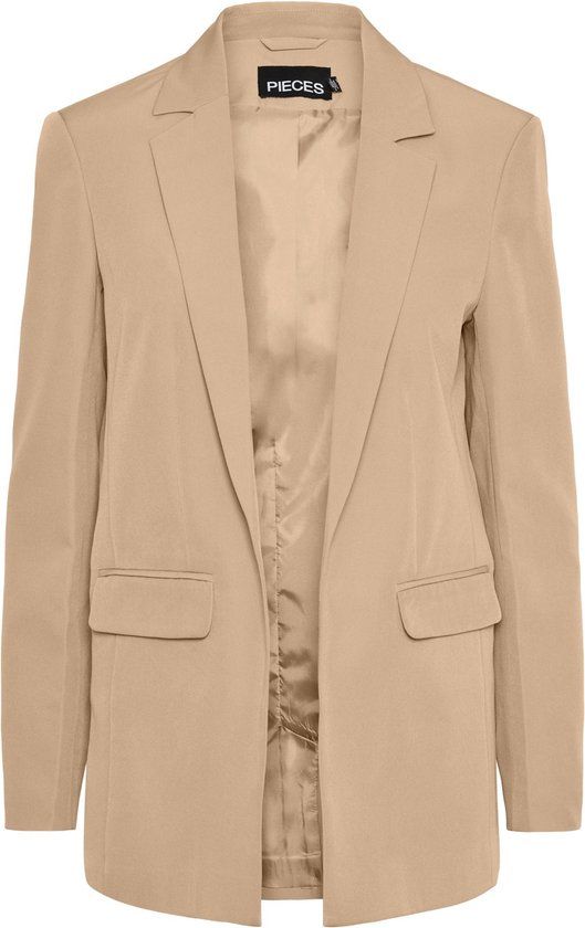 PIECES PCBOZZY LS LOOSE BLAZER NOOS BC Women's Blazer - Size XL - Silver Mink