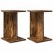 vidaXL Plantenstandaard 2 st gerookt eiken 25 x 25,5 x 40,5 cm