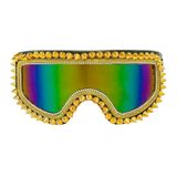 Finidi Ski-bril 80's goud strass-nagels Anouk