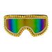 Finidi Ski-bril 80's goud strass-nagels Anouk