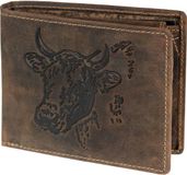 GREENBURRY Vintage Wallet Brown Cow bruine