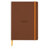 Rhodia Softcover Notitieboek – A5 – 160 Bladen – Gelijnd – Ivoorkleurig Papier 90 g/m² – Met Elastieksluiting - Koper