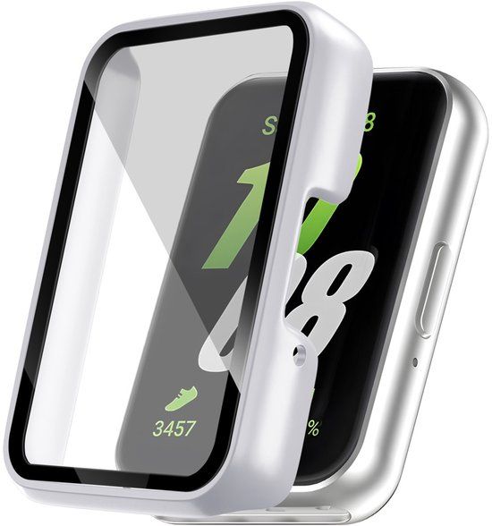 imoshion Ploonk Screen protector - Geschikt voor Samsung Galaxy Fit 3 - Full Cover Hard Case / Beschermend Hoesje - Zilver