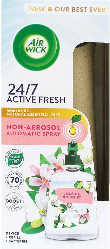 Air Wick Active Fresh Jasmine Automatic Air Freshener 228ml