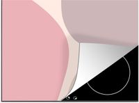 Merkloos KitchenYeah® Inductie beschermer 75x52 cm - Pastel - Minimalisme - Inductiebeschermer