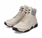 Rieker dames veterlaarzen warm gevoerd enkellaarsje 45955-60 beige