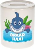 Bellatio Decorations Shoppartners Bv Kinder spaarpot met spaar haai opdruk - keramiek - haaien spaarpotten