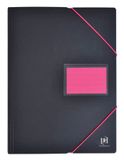 OXFORD Documentenmappen voor studenten, A4, zwart/roze, 10 stuks