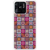 Xiaomi Redmi 10C Patchwork mandala Verstevigd hoesje met sublimatie bedrukking