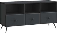 vidaXL TV-kast met lade Zwart 102 x 34,5 x 50 cm Bewerkt hout