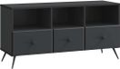 vidaXL TV-kast met lade Zwart 102 x 34,5 x 50 cm Bewerkt hout