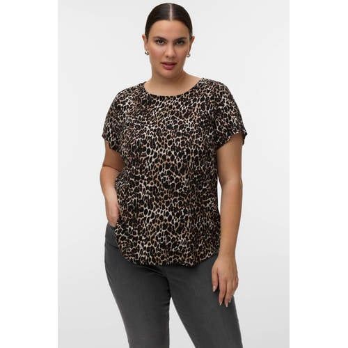 VERO MODA CURVE top met panterprint