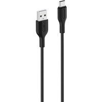 Accsup USB-A naar USB-C kabel 2 m Zwart