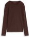 Tom Tailor - Basic katoenen shirt met lange mouwen - Maat M - java dark brown