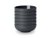 NJRD Bol Lines Ø16 cm Lot de 6 Gris foncé