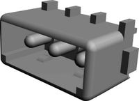 TE Connectivity 350210-1 Boîtier mâle MATE-N-LOK Nombre total de pôles 3 Pas : 5,08 mm 1 pièce
