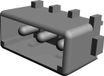 TE Connectivity 350210-1 Boîtier mâle MATE-N-LOK Nombre total de pôles 3 Pas : 5,08 mm 1 pièce