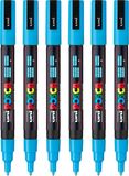 Posca Stiften PC-3M Fine Tip - verfstiften - Lichtblauw - 6 stuks