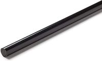RS PRO Nylon ronde staaf, zwart, nylon, Ø 20 mm x 1 m 1,14 g/cm³, verpakking van 3 stuks