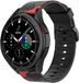 Strap-it Siliconen Smartwatch bandje - Geschikt voor Samsung Galaxy Watch 4 Classic 46mm - Camouflage Rood