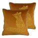 furn. Forest Fauna Twin Pack Polyester gevulde kussens, roest/nerts, 50 x 50 cm